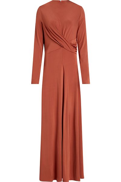 Calvin Klein Calvin Klein Women Maple Syrup Jersey Twist Waist Maxi Dress