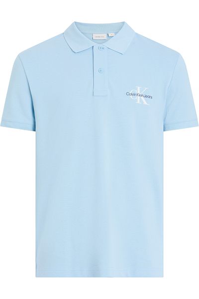 Calvin Klein Calvin Klein Men Blue Bell Monologo Short Sleeve Polo T-Shirt
