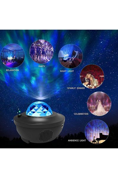fulina Bluetooth projector lamp,starry sky atmosphere,dimmable,with timer and remote control,for decoration