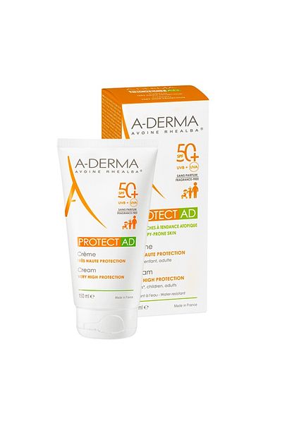 A-DERMA Protect Ad Spf 50 Sunscreen Cream, 150 ml Protect Kids Spf 50 Sunscreen Spray, 200 ml