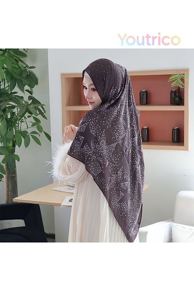 Youtrico Banquets&Party,shawls &bandanas,rhinestone prints,Evening dress matching,length:175cm
