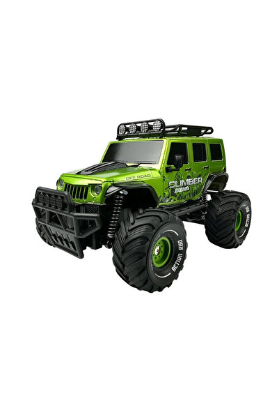Evelise Mașină telecomandă off-road cu roți mari, verde