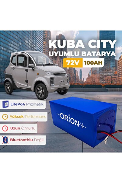 Orion KUBA CİTY UYUMLU LIFEPO4 72V 100AH BATARYA