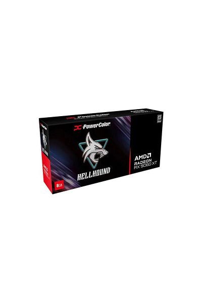 POWERCOLOR Hellhound Rx9060Xt 8Gb Gddr6 (Rx9060Xt 8G-L/Oc) Graphics Card