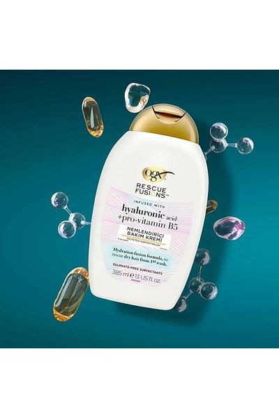 OGX Rescue Fusions Moisturizing Hair Care Cream Sulfate Free 385 ml