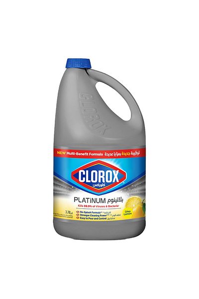 Clorox Platinum Bleach Crisp Lemon 3.78 Litres
