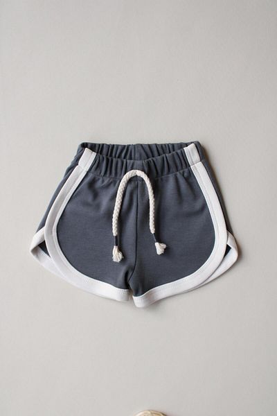 Oh La La Koala For Little Ones Anthracite Lace-Up Shorts