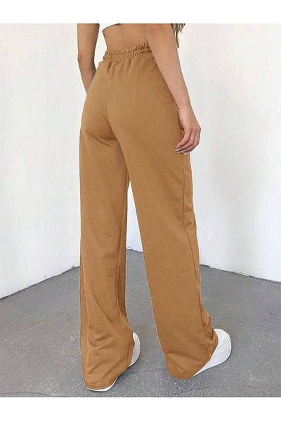Miyalon Unisex Two Thread Elastic Waist Oversize Wide Leg Sweatpants