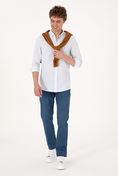 U.S. Polo Assn. Erkek Açık Mavi Uzun Kollu Gömlek 50300159-VR003