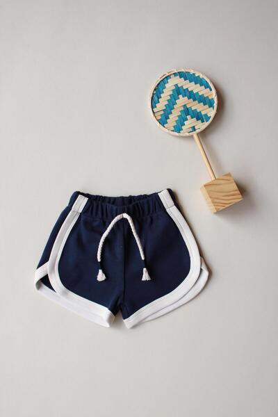 Oh La La Koala For Little Ones Lacivert Biyeli Bağcıklı Şort