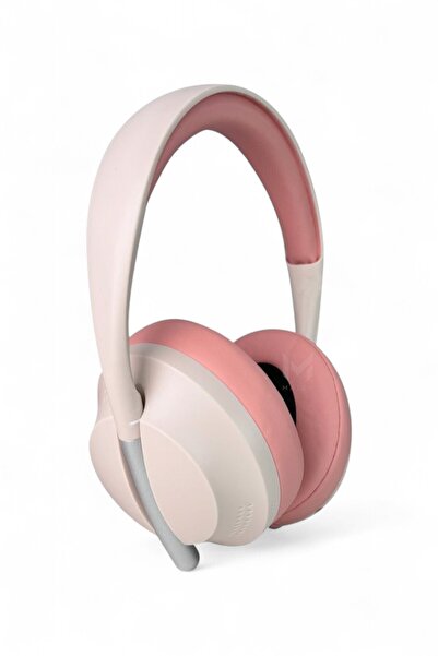 MATEO Krem Bluetooth Kablosuz Kulaklık Uzun Pil Ömrü SD Kartlı | Type-C Şarj | AUX Kablo Dahil | 40mm Bass