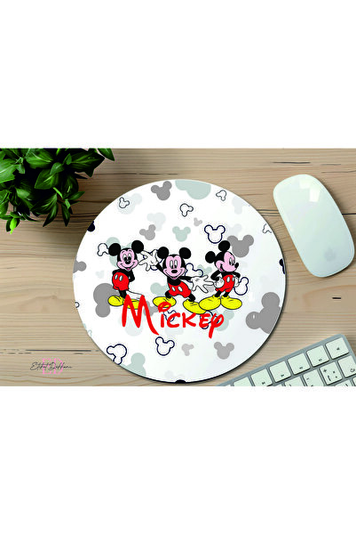 ETİKETİM Mickey Temalı Mouse Pad Kare Mouse pad, Ofis Mause pad, Kaymaz Taban