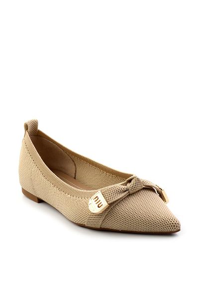 Bambi Beige Women's Ballerina K01327019282