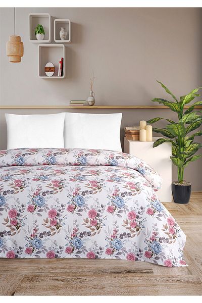 Evim Soren Single Pique Wendy Blue Dried Rose 160X230 cm