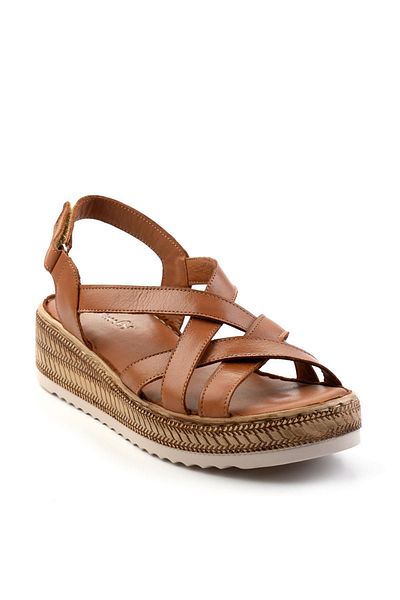 Bambi Taba Leather Women's Sandals K05552000803