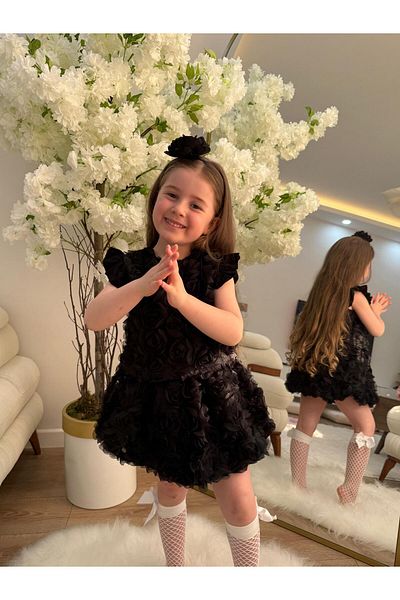 GÖKJOY BUTİK 3 D Rose Detailed Crown Included Special Day 3-Piece Set