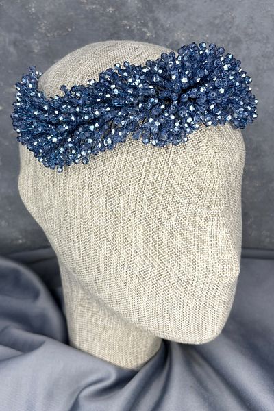 Hayalperest boncuk Diamira Beaded Dense Bridal Hair Accessory Light Blue