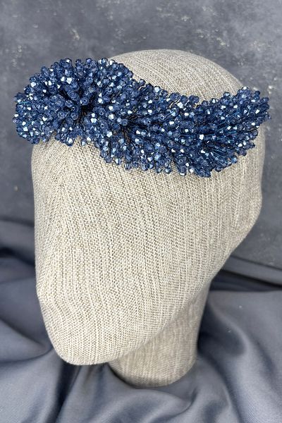 Hayalperest boncuk Diamira Beaded Dense Bridal Hair Accessory Light Blue