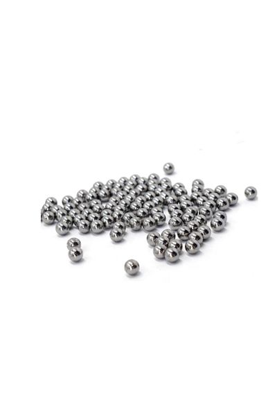 Depox Set de 200 bile metalice pentru airsoft și praștie 6 mm, argintii