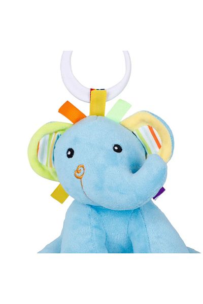 Factory Price - Carly Animal Stuffed Plush Crib And Stroller Toy - Elephant