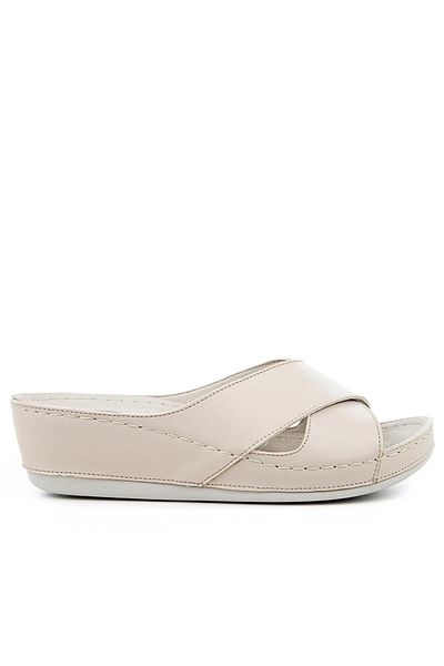 Muya Active Anatomical Sole Heel Spur Four Seasons Women's Slippers Cream
