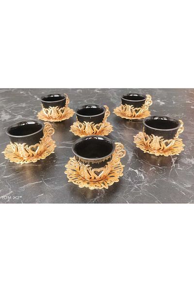 gut putzen Gutputzen Turkish Coffee Presentation Set 6 Pcs Metal Coffee Cup Set Zemzem Set