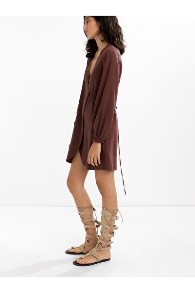 PARFOIS Keten Karışımlı Elbise