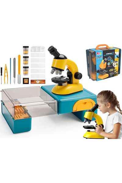 Smart Vibe Set Microscope for Children Multifunctional and Educational MiniLaboratory SmartViBE™ Toy STEM, LE