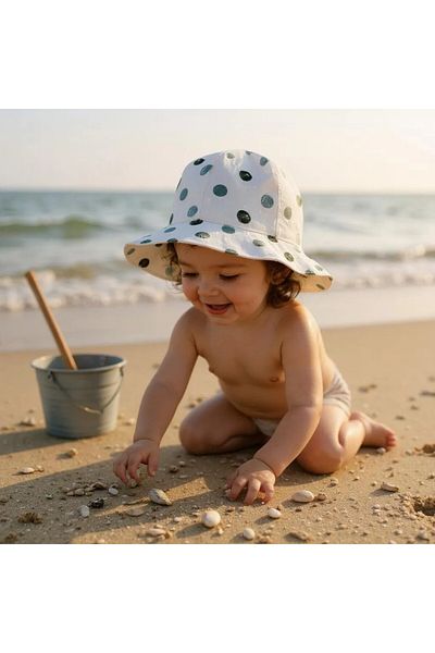 SeaBubbles Polka Dot Baby Girl Hat