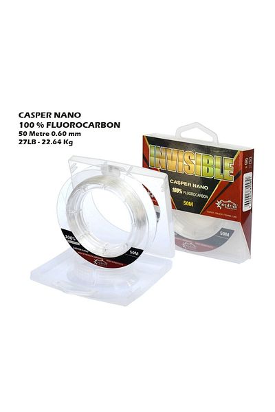 CAPTAIN Casper Nano 100% Fluoro Carbon Fishing Line 50Mt 0.14 mm