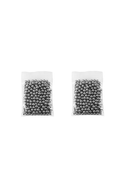 Depox Set de 200 bile metalice pentru airsoft și praștie 7 mm, argintii