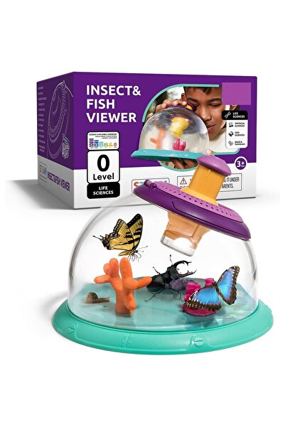 indiggo Κιτ εξερεύνησης και παρατηρητηρίου Sience KID, Έντομα, Ψάρια, Φυτά, Μωβ