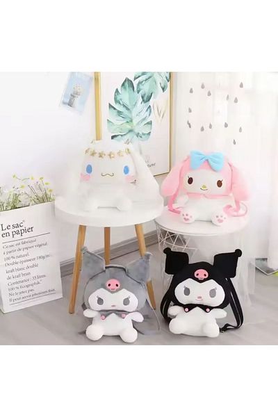 Otantik Home Kawaii Plush Backpack Sanrio Cinnamoroll Kuromi