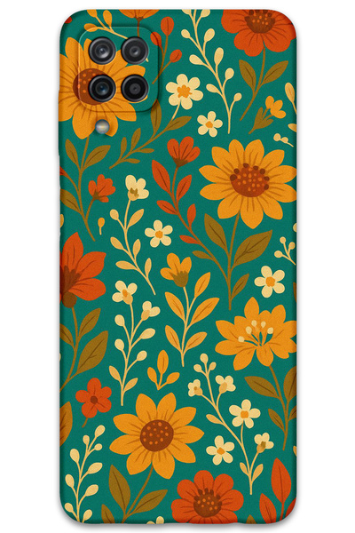 Gramaphone Galaxy M22 Compatible Flower Pattern Phone Case + Screen Protector...