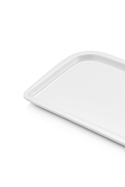 Alezy 482 Göreme Melamine Thermostar Avanos Presentation Plate 24X15 cm White