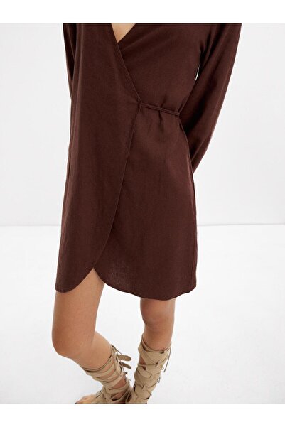 PARFOIS Keten Karışımlı Elbise