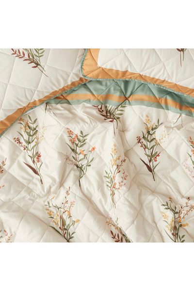 Bella Maison Flores Quilted Multi-Purpose Double Bedspread Set (240X220 cm)