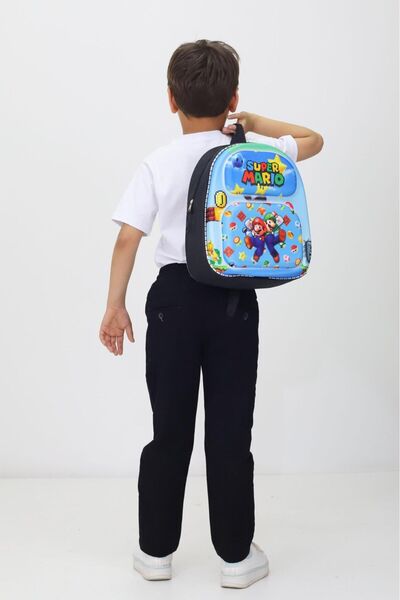Genel Markalar Süper Mario Temalı Macera Dolu Ortopedik Anaokulu ve İlkokul Çantası