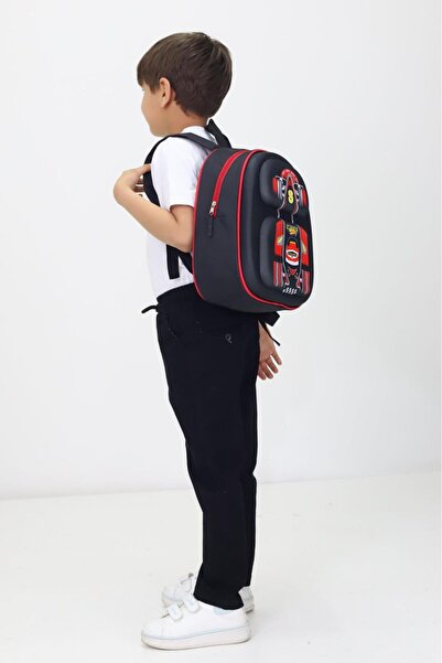 Probag Formula 1 Yarış Arabası Temalı Ortopedik Anaokulu ve İlkokul Çantası