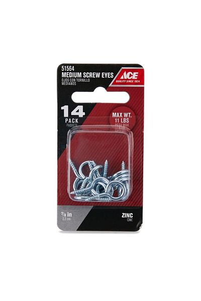 ACE Head Eye Screws (22 mm, Pack of 14)