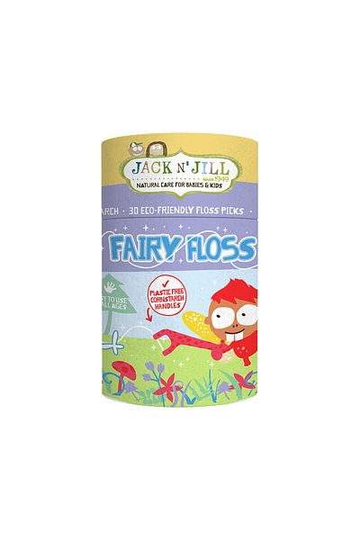Jack N'Jill Ata dentara pentru copii cu scobitori biodegradabile, aroma Capsuni - Jack n' Jill