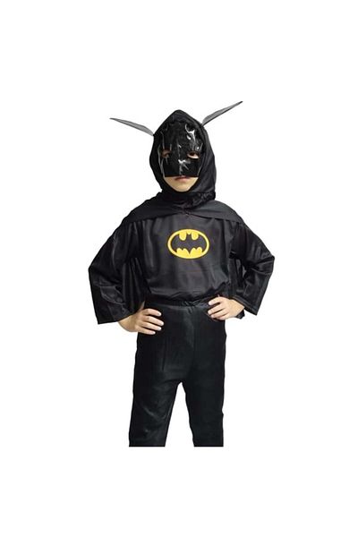 Depox Batman costume with muscles and LED mask, carnival, 5-7 years, 110-120 cm