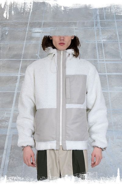ISNURH AMBIENCE SHERPA JACKET - ISNURH - WHITE, M