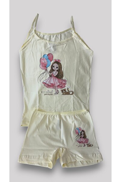 ADN Underwear Adn Kids Girl's Tank Top & Boxer Printed Underwear Set