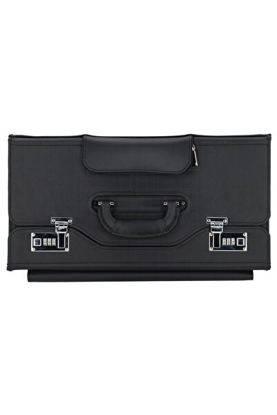 Alessio 40 cm 2 Tekerlekli Pilotentrolley Laptop Bölmeli Siyah İş Çantası