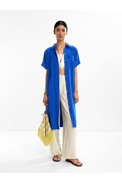 PARFOIS %100 Liyosel Gömlek Elbise