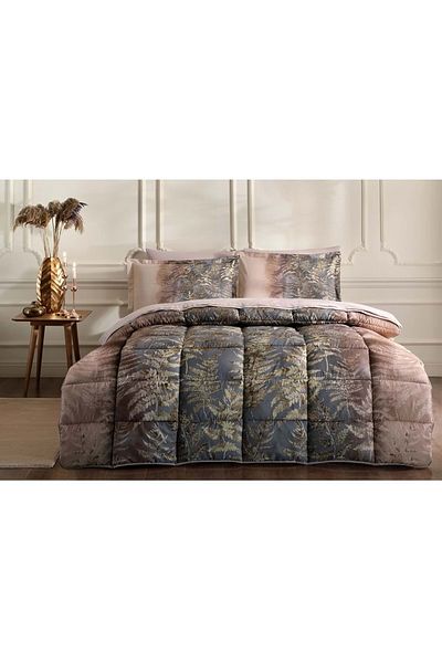 Özdilek Özdilek Ranforce Double Sleeping Set-Brisa Folha Powder