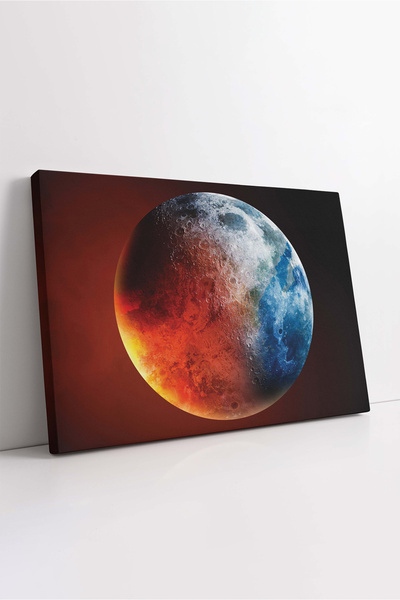 KOSS Dijital Планетарна картина върху платно, картина върху платно с тема гло...