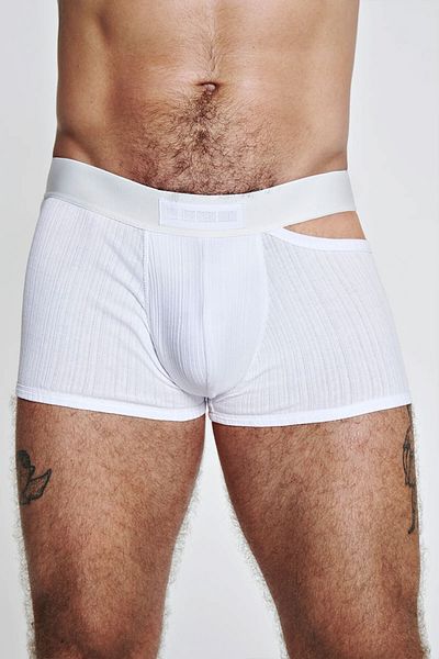 LOUIS GABRIEL NOUCHI SIGNATURE BOXERS - LOUIS GABRIEL NOUCHI - WHITE, S