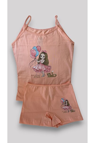 ADN Underwear Adn Kids Girl's Tank Top & Boxer Printed Underwear Set